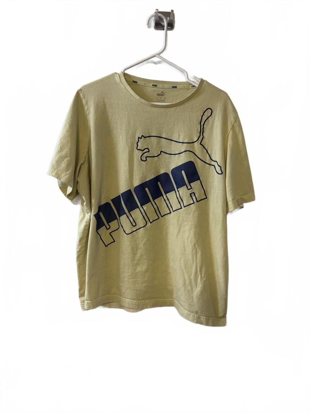 Puma Yellow Graphic Logo T-Shirt